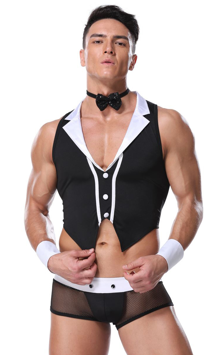 F1905 Mens Sexy Lingerie Suit Costume Nightclub Uniform